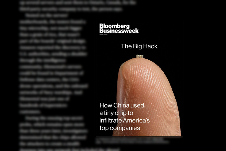 Bloomberg načeloma velja za zelo verodostojen medij, ki natančno preverja vire svojih informacij. Je mogoče, da so ga z zgodbo o kitajskih vohunskih mikročipih polomili? Ali pa se bo morda uresničil drug scenarij in bodo čez čas vsi vzdihovali, da bi jih vendarle morali poslušati, ker so imeli prav? | Foto: Matic Tomšič / Posnetek zaslona