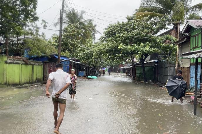Ciklon Mocha, Mjanmar | Oblasti se bojijo, da bo imel Mocha daleč močnejši vpliv kot katerakoli druga naravna nesreča, s katero so se spopadli v zadnjih petih letih. | Foto Guliverimage