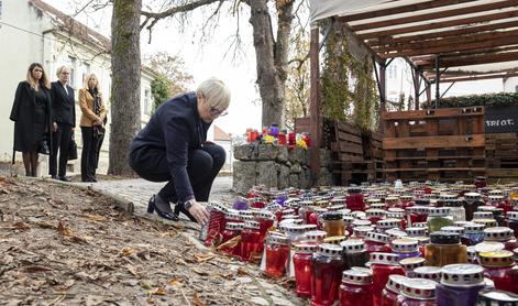 Pirc Musar prižgala svečo v poklon Alešu Šutarju #video