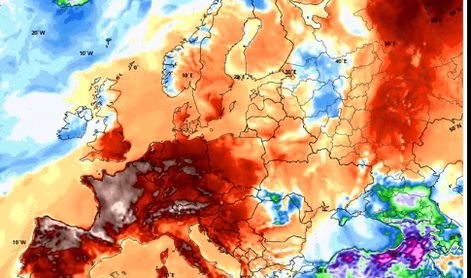 Pekel nad Evropo: ponekod nad 40 stopinj Celzija
