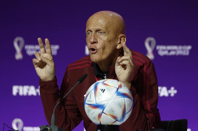 Pierluigi Collina | Pierluigi Collina se je pred žrebom skupin za mundial 2026 zavzel za razširitev pooblastil videosodnikov.  | Foto Reuters