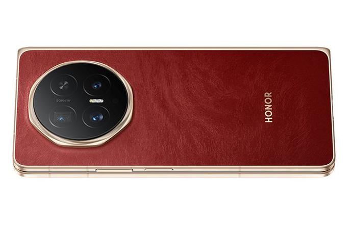 Honor Magic V6 | Pregibni pametni telefon Honor Magic V6 rdeče barve v zloženi obliki, katere debelina meri le devet milimetrov. | Foto HONOR