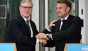 Macron in Starmer: Pripravljeni smo