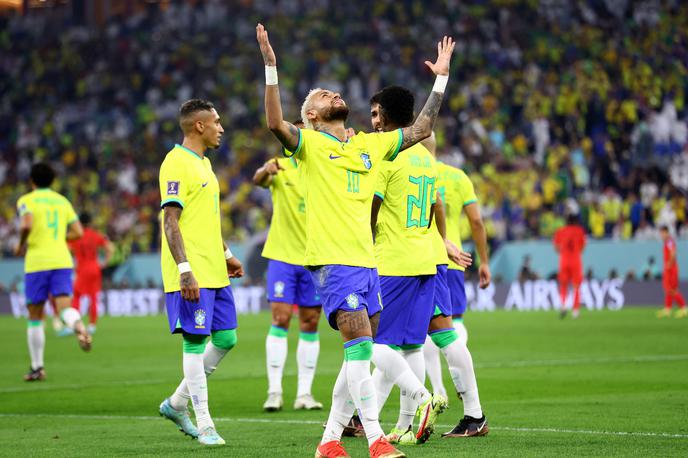 SP Katar: Brazilija - Južna Koreja | Brazilci so se v večerni tekmi poigrali z Južno Korejo. | Foto Reuters