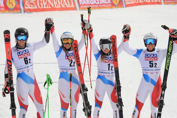 Švicarska reprezentanca | Andreja Slokar je v tej sezoni zmagala na edini paralelni tekmi v svetovnem pokalu. | Foto Guliverimage