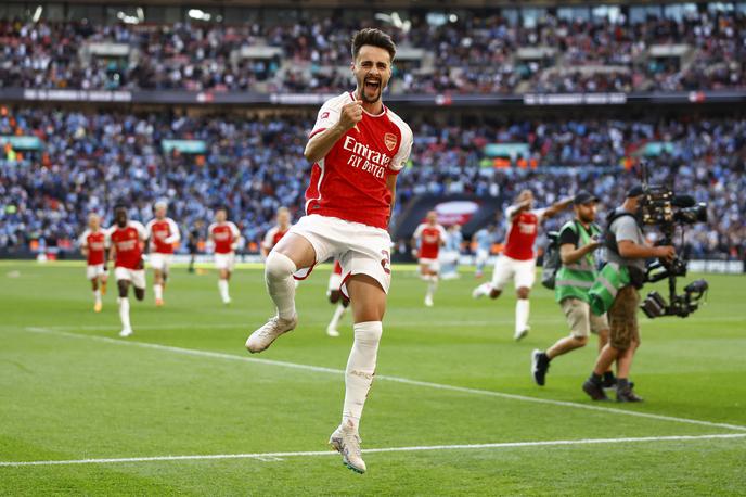 Fabio Vieira | Odločilni zadetek za zmago Arsenala je z bele točke prispeval rezervist Fabio Vieira. | Foto Reuters