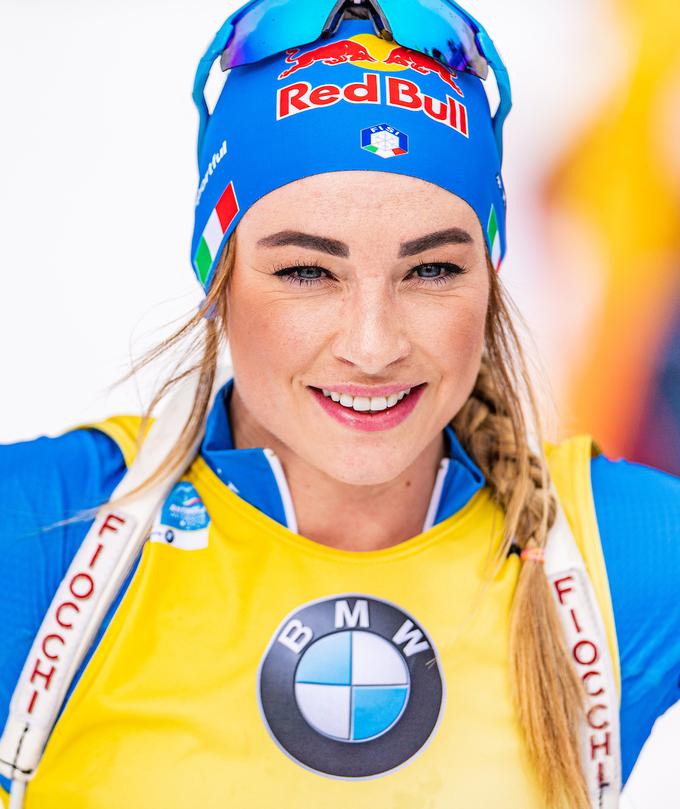 Dorothe Wierer je zmagovalka skupnega seštevka letošnjega svetovnega pokala. | Foto: Sportida