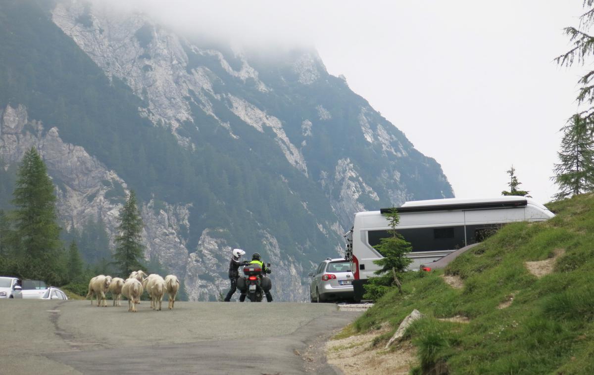 Vršič | Na prelazu Vršič, ki povezuje Kranjsko Goro in Trento, se že dolgo soočajo s prometnim kaosom.  | Foto STA