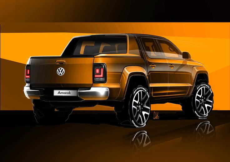 Novi volkswagen amarok - prva skica | Foto: Volkswagen