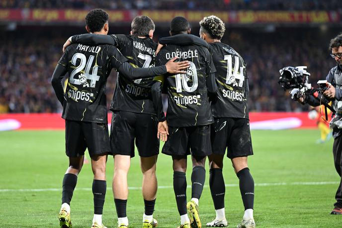 PSG | Khvicha Kvaratskhelia je popeljal PSG v vodstvo z 1:0. | Foto Guliverimage