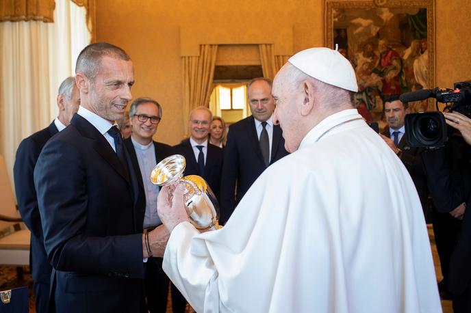 Aleksander Čeferin papež Frančišek | Aleksander Čeferin se je s papežem Frančiškom prvič srečal že leta 2019. | Foto Reuters