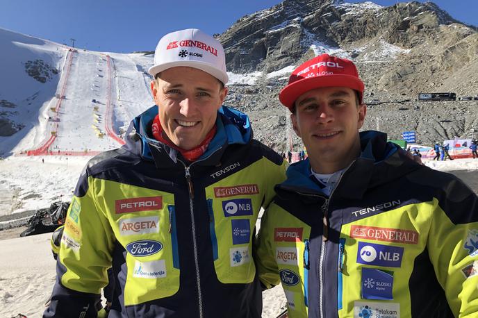 Štefan in Žan Kranjec | Štefan Hadalin in Žan Kranjec sta v soboto ostala brez slaloma.  | Foto MaPa