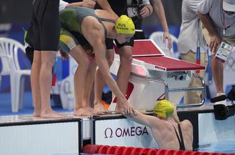 Avstralskim plavalkam zlato in svetovni rekord