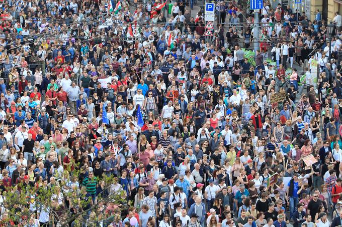 Budimpešta, protesti | Foto: Reuters