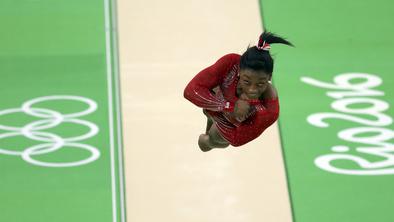 Še tretja zlata kolajna za Simone Biles