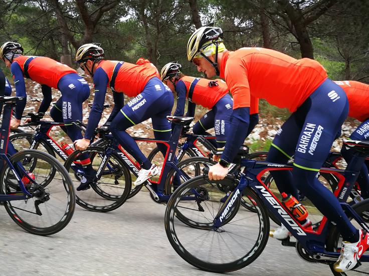 Bahrain Merida Kolesarji Bahrain Meride so se konec lanskega leta pripravljali na hrvaškem otoku Hvar. | Foto: Planet TV