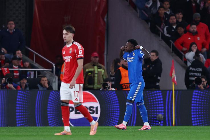 Vinicius Jr. je dosegel edini zadetek na tekmi. | Foto: Reuters