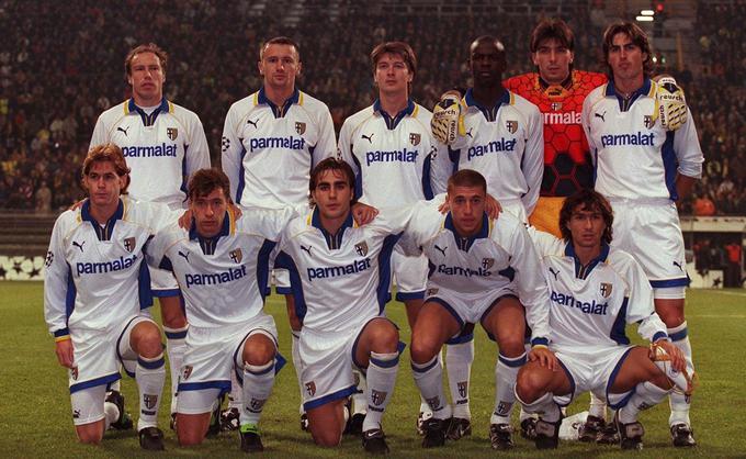Parma je bila svojčas res valilnica talentov. Iz njenih vrst so se med zvezde poleg Buffona izstrelili  še Hernan Crespo, Lilian Thuram, Fabio Cannavaro, Dino Baggio ... | Foto: Getty Images