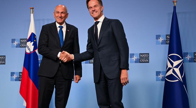 Rutte z Janšo: Slovenija je zanesljiva članica Nata