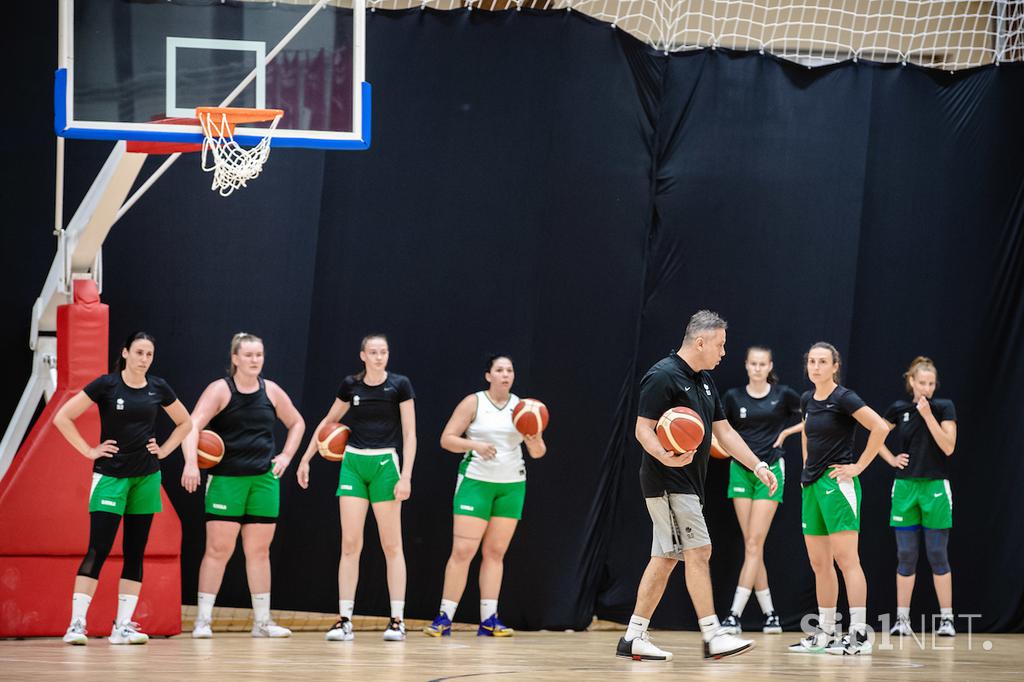 Trening ženske košarkarske reprezentance