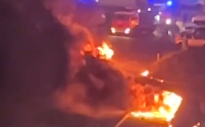 Ukrajinci z droni napadli mesto v bližini Moskve? Gorijo stavbe in avtomobili. #video