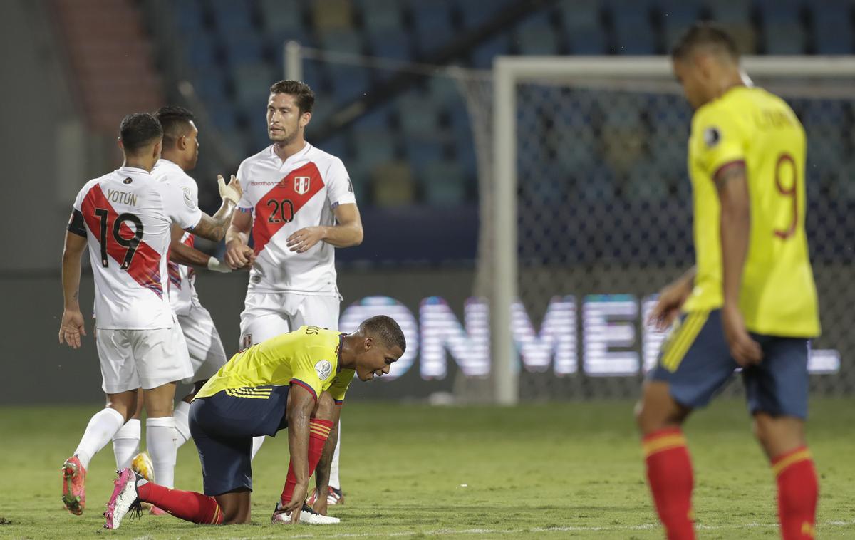 Peru Kolumbija Copa America | Peru je z 2:1 ugnal Kolumbijo, ki si je zabila avtogol. | Foto Guliverimage
