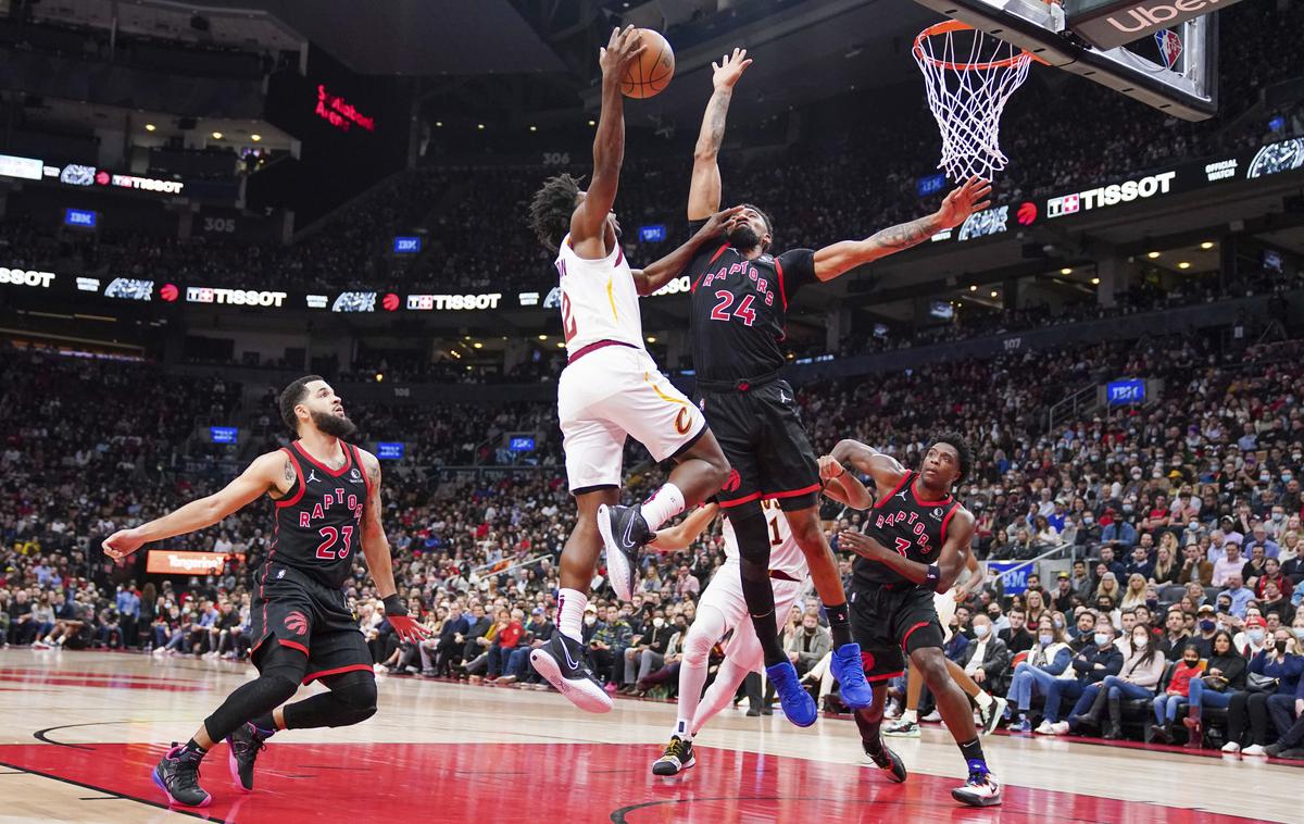 Toronto raptors | Košarkarji Toronta so za točko izgubili s Clevelandom. | Foto Guliverimage