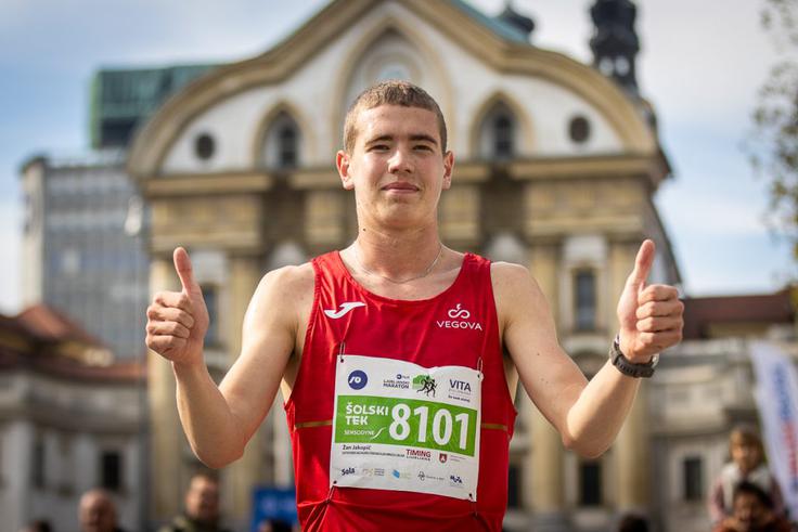 Med dijaki 3. in 4. letnikov je slavil Žan Jakopič. | Foto: Peter Kastelic/AZS