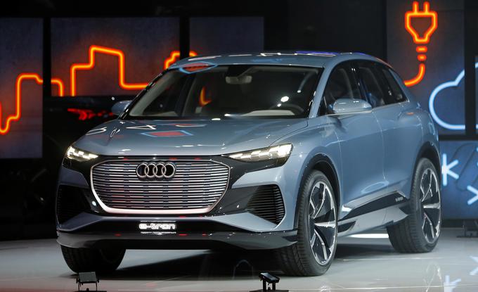 Audijev koncept Q4 e-tron za prihodnje leto napoveduje neposrednega tekmeca tesli Y. | Foto: Reuters