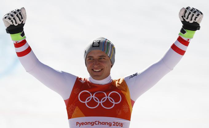 Matthias Mayer je drugi smučar s hitrostnim olimpijskim dvojčkom. | Foto: Reuters