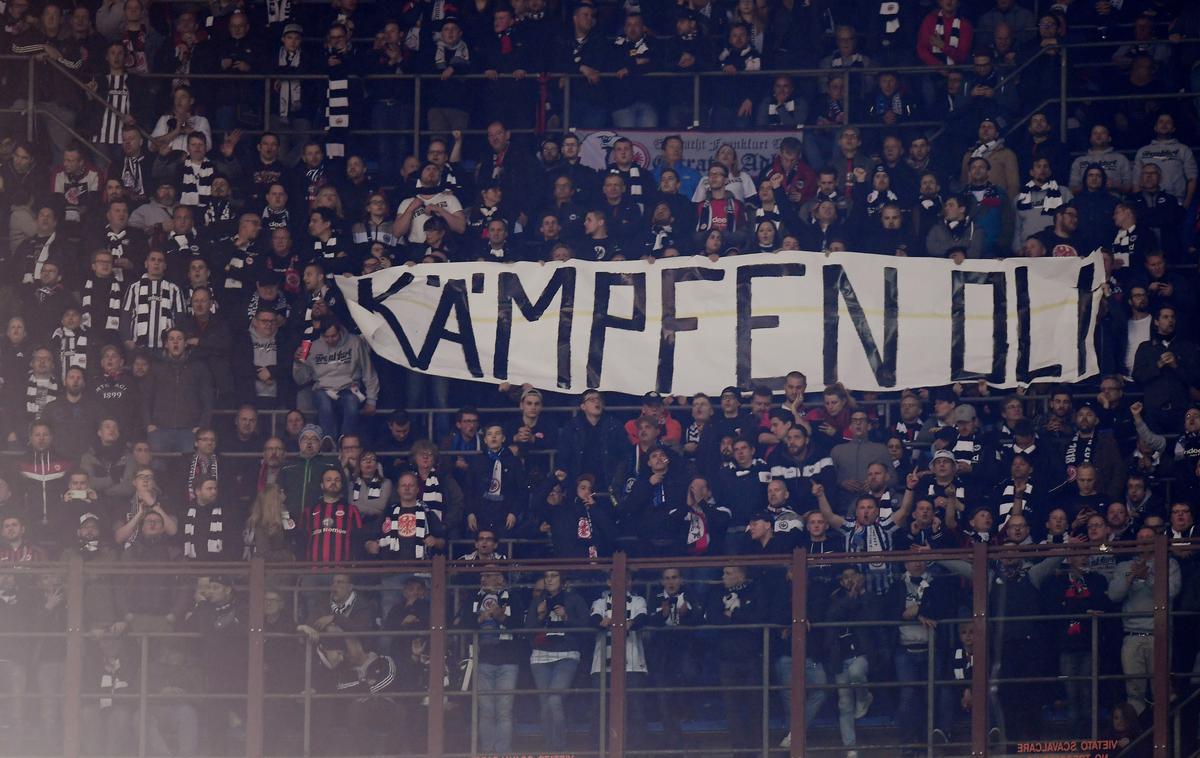 Eintracht Frankfurt | Najvišjo kazen so njegovi navijači priskrbeli Eintrachtu Frankfurtu. | Foto Reuters