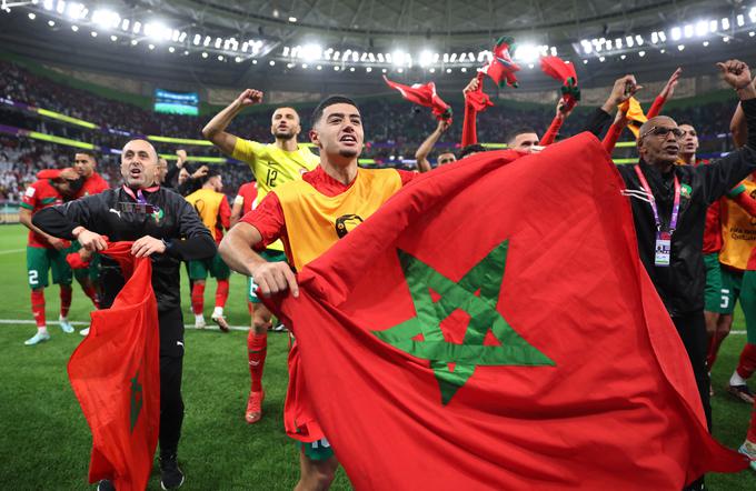 Maroko je postal prva afriška država, ki je nastopila v polfinalu SP. | Foto: Reuters