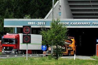 Nova podražitev: vožnja skozi predor Karavanke bo pol evra dražja