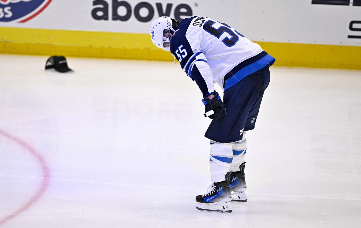 Mark Scheifele | Edini gol za Winnipeg je dosegel Mark Scheifele, ki je le nekaj ur pred tekmo izgubil očeta. | Foto Reuters