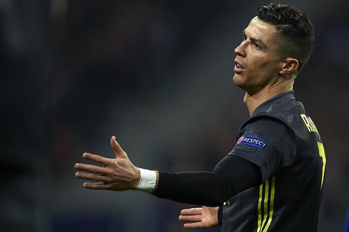 Cristiano Ronaldo | Cristiano Ronaldo ni najbolje prenesel poraza proti Atleticu v Madridu. | Foto Getty Images