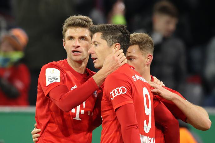 Robert Lewandowski | Dva gola za Bayern je zabil tudi Robert Lewandowski. | Foto Getty Images