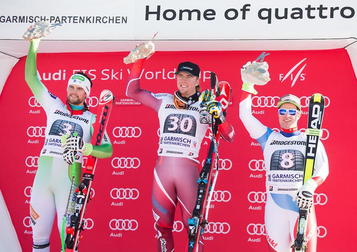 Dvakrat je bil drugi. Obakrat ga je prehitel Aleksander Aamodt Kilde. | Foto: Sportida