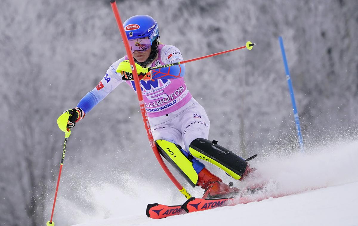 Mikaela Shiffrin | Mikaela Shiffrin slavi 46. slalomsko zmago. | Foto Guliverimage