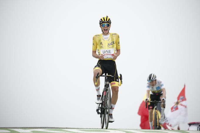 Tadej Pogačar je v velikem slogu osvojil najtežjo etapo na Touru in dokazal, zakaj je nesporni kralj Dirke po Franciji. | Foto: Reuters