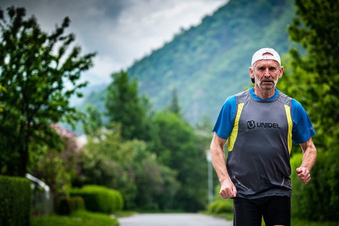 Marjan Krampl je eden najbolj aktivnih slovenskih tekačev. V začetku maja, na dan zmage, je odtekel svoj 190-tisoči kilometer. | Foto: Peter Podobnik/Sportida