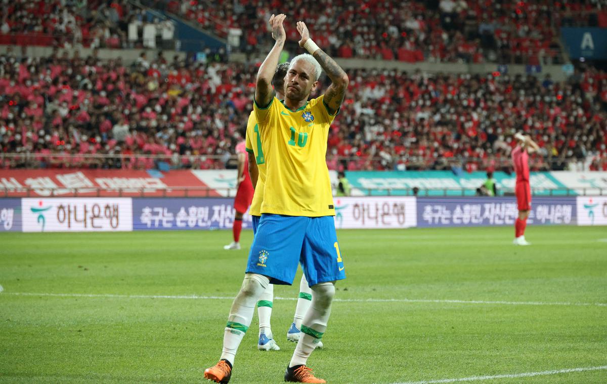 Neymar | Neymar je na prijateljski tekmi med Brazilijo in Južno Korejo v Seulu zabil dva gola. | Foto Reuters