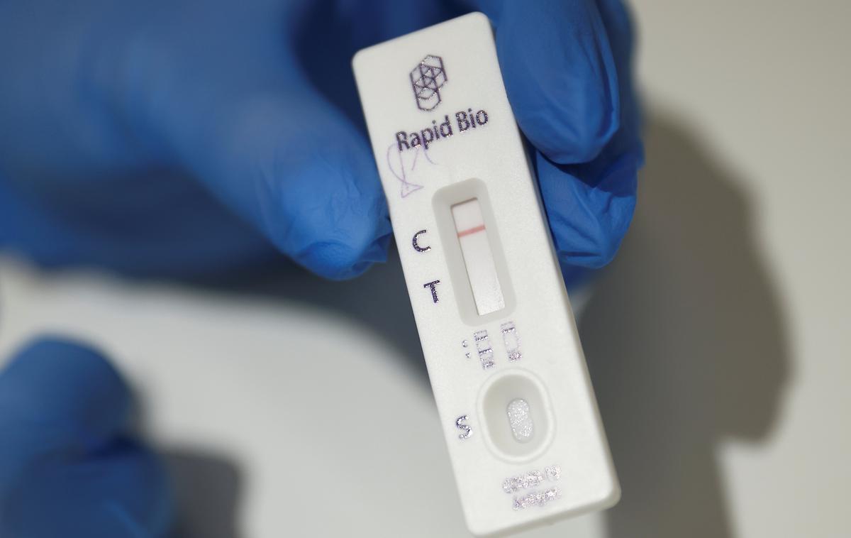 hitri test covid-19 | V ponedeljek so potrdili 1.988 okužb z novim koronavirusom. | Foto Reuters