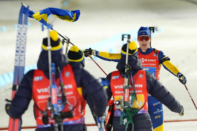 štafeta, moški, biatlon, Sebastian Samuelsson | Švedi so svetovni prvaki. | Foto Guliverimage