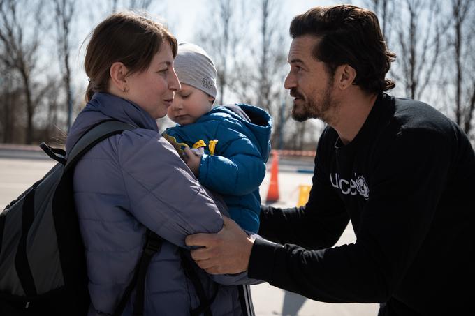Orlando Bloom Ukrajina begunci | Foto: UNICEF/Vincent Tremeau