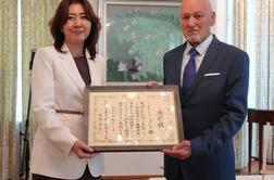 Olimpionik Cerar prejel priznanje japonskega veleposlaništva