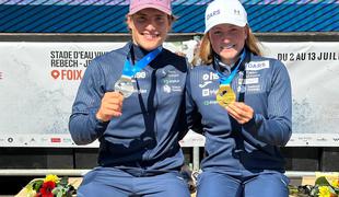 Eva Alina Hočevar zlata, Žiga Lin Hočevar srebrn na SP