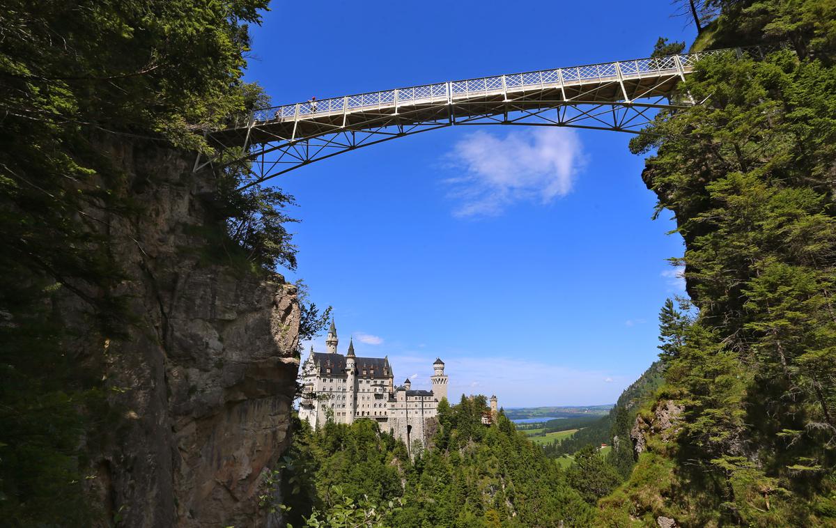 Marijin most pri Neuschwansteinu | Zločin se je zgodil v bližini Marijinega mosta pri pravljičnem gradu Neuschwanstein na Bavarskem. | Foto Guliverimage