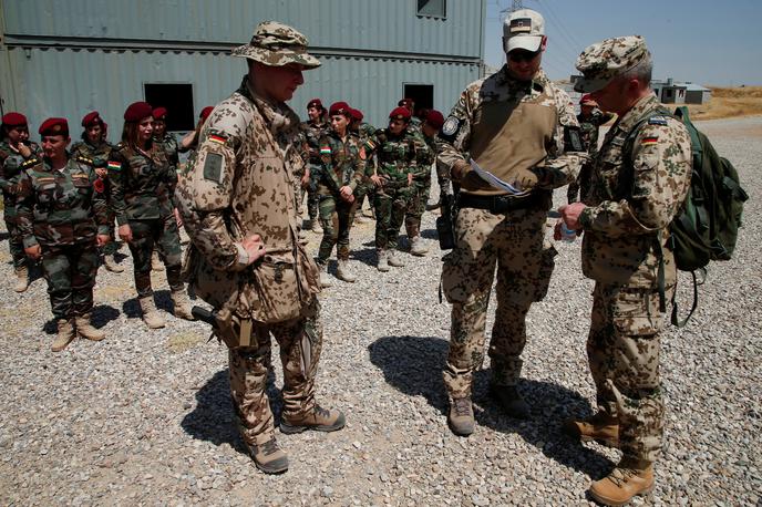 nemška vojska v Iraku | V vojaškem oporišču sta bila ubita britanski in ameriški vojak. | Foto Reuters