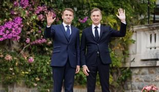 Macron na obisku v Sloveniji: v Luki Koper podpisali deklaracijo za okrepitev sodelovanja na področju logistike