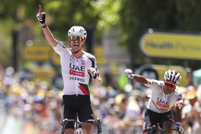 Jay Vine | Jay Vine je bil v 3. etapi dirke Tour Down Under razred zase. S težavo mu je lahko sledil le moštveni kolega Jhonatan Narvaez. | Foto Reuters